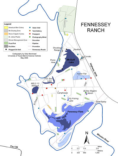 Map of Fennessey Ranch