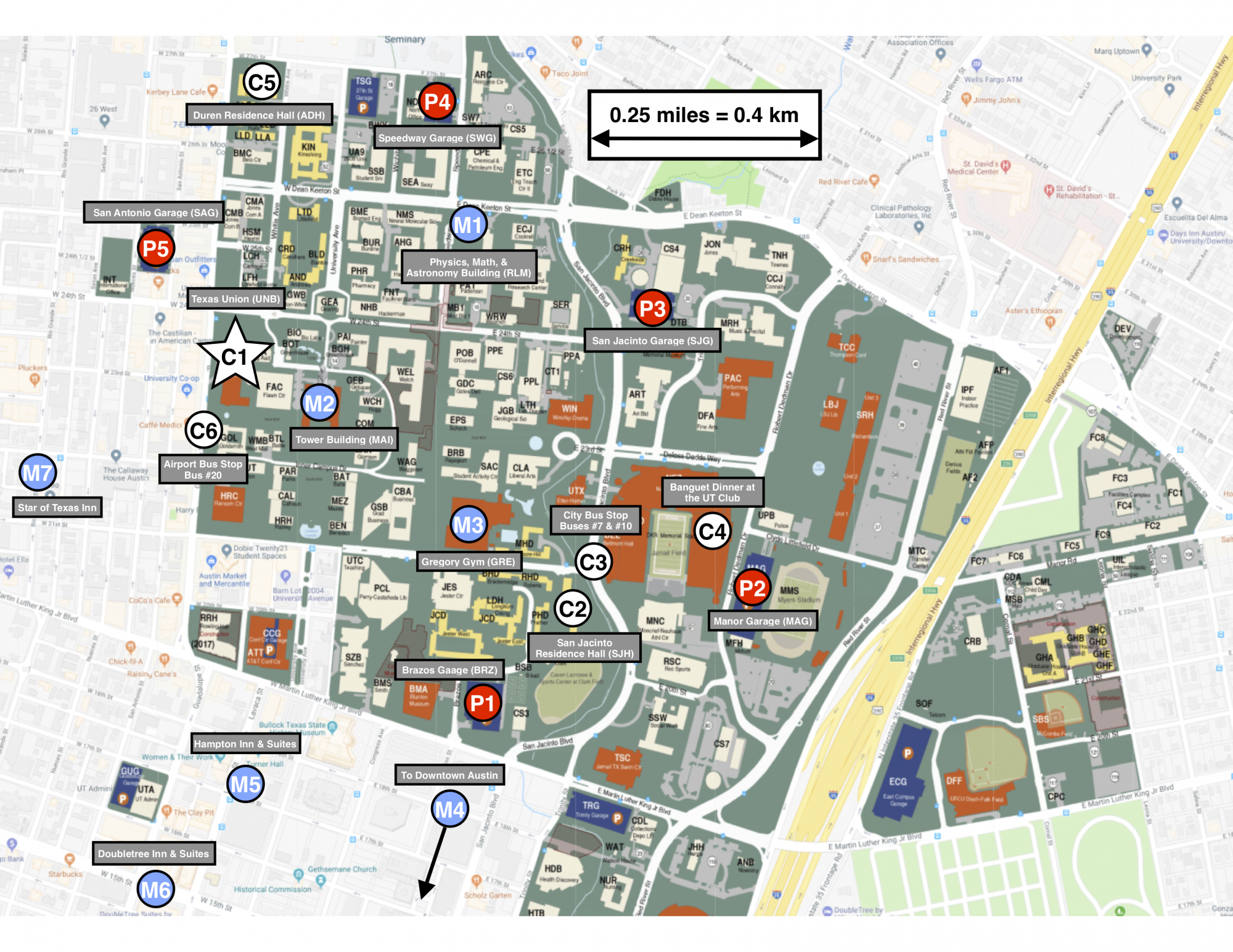 Univ Of Texas Campus Map - United States Map